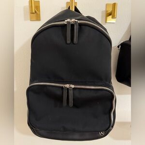 Mercedes Black Nylon Backpack